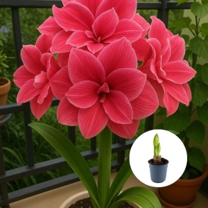 Bulbi Amaryllis Double Dream- Ghiveci
