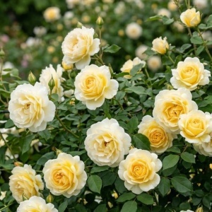 Trandafir Floribunda Parfumat - Vanilla Cream- Radacina ambalata- Anul 2
