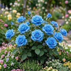 Trandafir Mini-Tufa Blue Drop- Radacina ambalata- Anul 2