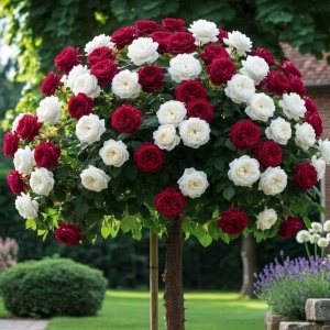 Trandafir Pomisor Double Love – Rădăcină Ambalată – H 150-160 cm