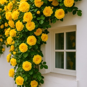 Trandafiri Căţărători Yellow Parfumați – Rădăcină Ambalată