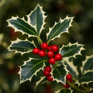 Ilex Aquifolium Argentea - Mălin de Crăciun – Ghiveci P19 H30-40 cm - Img 2