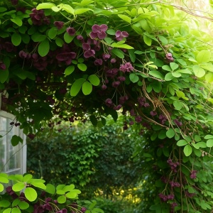 Viță de ciocolată (Akebia quinata) – Ghiveci