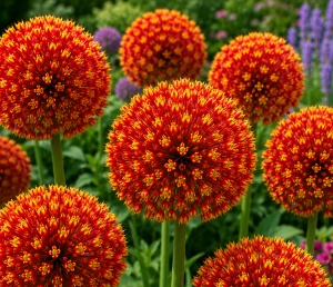 Bulbi de Allium Fire Red - Pachet 5 Bulbi