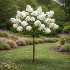 Hortensia pe Picior Paniculata (Hydrangea paniculata) - Limelight - Ghiveci H 80 - 100 cm