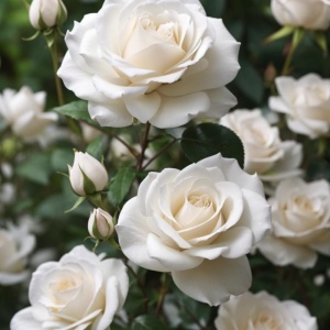 Trandafir Pomișor White Grace – Rădăcină Ambalată, H 150-160 cm - Img 2