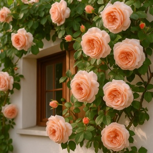 Trandafiri Cățărători Sweet Peach Parfumați - Rădăcină Ambalată