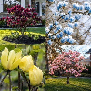 🌈 Magnolia Color Symphony – Colecție Exclusivă cu 4 Magnolii Rare