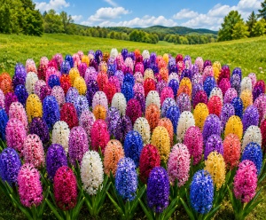 Bulbi de Zambile Rainbow Garden - Pachet 200 Bulbi