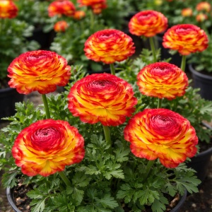 Bulbi Ranunculus – Red Yellow Picotee (Bicolor) – Pachet 10 Bulbi - Img 2