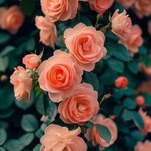 Trandafiri cățărători - Peach Glow - Rădăcină Ambalată