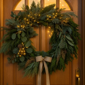 Coroniță Crăciun Magical Christmas - Brad Natural – Dimensiune 50 - 60 cm