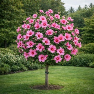 Hibiscus Pomisor roz - Ghiveci 3L - H 90-110 CM