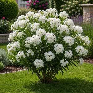 Leandru (Nerium Oleander) - Double White - ghiveci H 40-50 cm