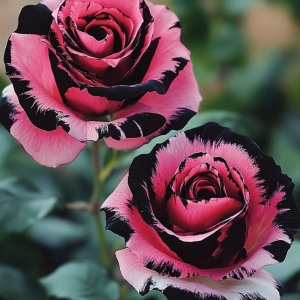 Trandafiri 'Rosa Garden' Hibrizi Crimson Edge – Anul 3 - Ghiveci 2L