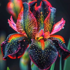 Bulbi Iris Germanica - Black Rainbow – Pachet 1 Bulb
