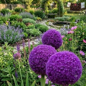 Bulbi de Alium gigant mov - pachet 1 bulb
