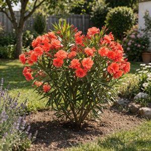 Leandru (Nerium Oleander) - Double Orange - ghiveci H 70 - 80 cm
