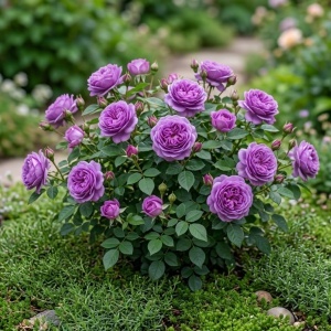 Trandafir Mini-Tufa Violet Fairy- Radacina ambalata- Anul 2