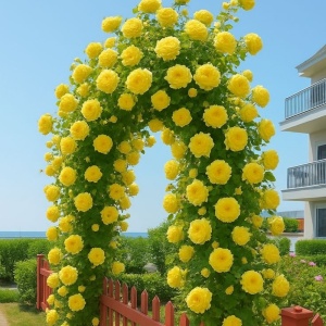 Trandafiri cățărător - Golden Climber - Anul 3 - Ghiveci 2L