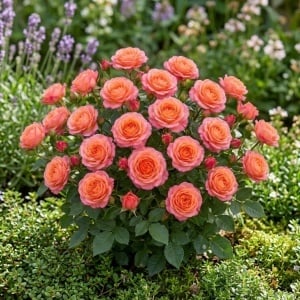 Trandafir Mini-Tufă Coral Dream-Parfumat– Rădăcină Ambalată, Anul 2
