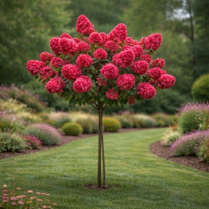 Hortensia pe Picior Paniculata (Hydrangea paniculata) - 'Wim's Red - Ghiveci H 80 - 100 cm