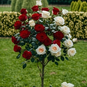 Trandafiri Pomișor - Amour - Rădăcină - Ghiveci 5L - H 150 - 160