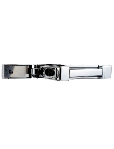Brichetă metalică de lux Pierre Cardin 272-03, culacata cu capacul deschis, culoare argintie