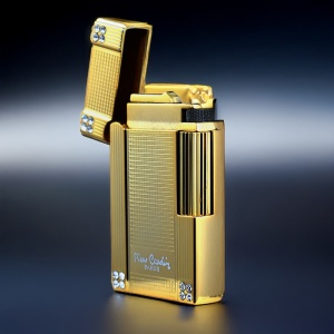 Brichetă de lux Pierre Cardin 78B-01 Gold cu Cristale Svarowsky – Reîncărcabilă, Elegantă
