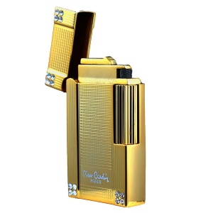 Bricheta de lux Pierre Cardin Mf 78B-01 cu cristale Svarowsky aprindere cu piatra, reincarcabila cu gaz lichid, calitate premium - Img 5