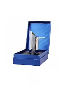 Brichetă Silver Match semi-lux , prezentata in cutie cadou din carton culoare bleu metalizat