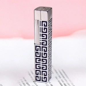 Brichetă de lux Givenchy 3809, design black&white cu logo, aprindere clasică, made in Japan