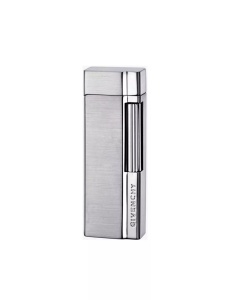 Bricheta de lux Givenchy, culoare cromat satinat, metalica, cu piatra, logo pe partea frontala