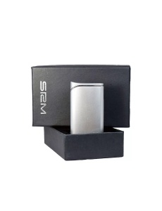 Brichetă Sarome SRM 119 A, prezentata in cutie cadou de culoare neagra. Bricheta unisex SRM 119A, este de suloare argintiu satinat