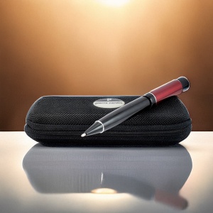 Pix Pierre Cardin negru/bordeaux cu etui rigid - lux și calitate