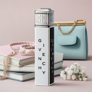 Brichetă de lux Givenchy 1614, design vertical alb-negru, aprindere piezoelectrică
