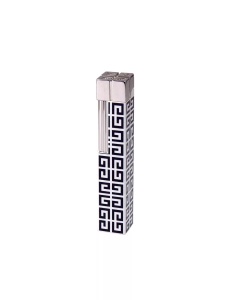 Brichetă de lux Givenchy 3808 de culoare alb/negru cu logo-ul brandului, aprindere cu piatra, reincarcabila