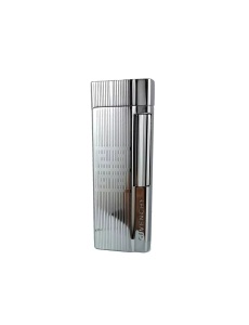 Bricheta Givenchy premium 4103 metalica argintie reincarcabila aprindere cu piatra vedere frontala