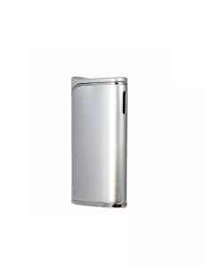 Brichetă Sarome SRM 119 A, vedere spatele brichetei, culoare argintiu satinat, reincarcabila m metalica
