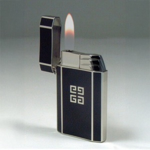 Brichetă de lux Givenchy 4202 Negru & Argintiu – Reîncărcabilă cu Gaz