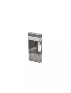 Brichetă de lux Givenchy 6000 cu cristale Svarowsky, culoare gun metal, aprindere cu piatra, reincarcabila cu gaz butan