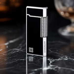 Brichetă Givenchy 3013 – cadou premium pentru bărbați, model elegant negru-argintiu