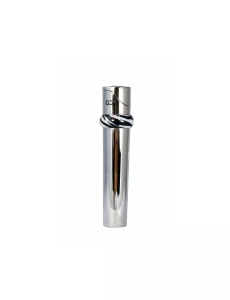 Brichetă metalică Gino Casti piezoelectrică argintie cu design tigrat, metal lucios, reincarcabila