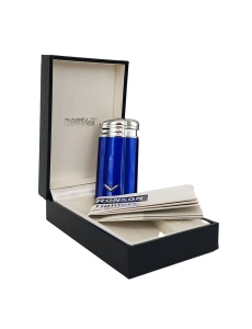 Brichetă metalică Ronson, prezentata in cutia cadou originala, cu certificatul de garantie si bricheta cu sistempiezoelectric