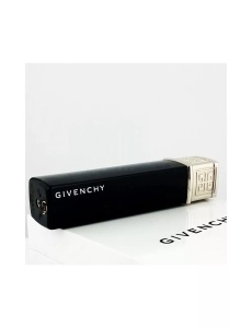 Vedere laterala bricheta Givenchy de dama in culori negru cu argintiu aprindere piezo