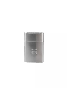 Brichetă de lux Givenchy 3307 argintie, vedere frontala, cu brandul inscriptionat , aprindere cu piatra