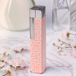 Brichetă de lux Givenchy 3809 pink, design rose cu logo, aprindere clasică, made in Japan