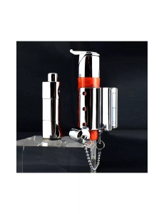 Brichetă Sarome pentru trabucuri, antivant, culoare marble cu argintiu, pe fond negru