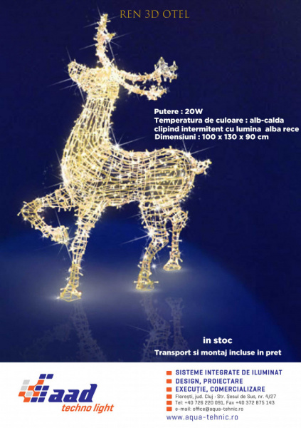 Reindeer 3D (Model 1)