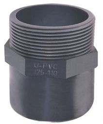 PVC-UH soldering adapter and external thread